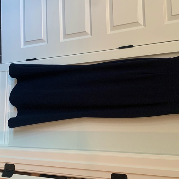 Katie May Crepe off the shoulder Dress - Navy Blue - Picture 6 of 6